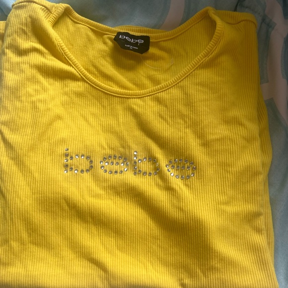 Bebe xl yellow shirt - Picture 3 of 4